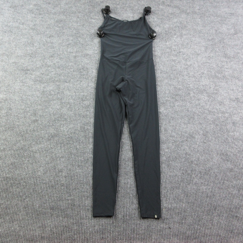 Onzie One-Piece Leotard Womens S Black Strappy Back Slim Activewear NWT